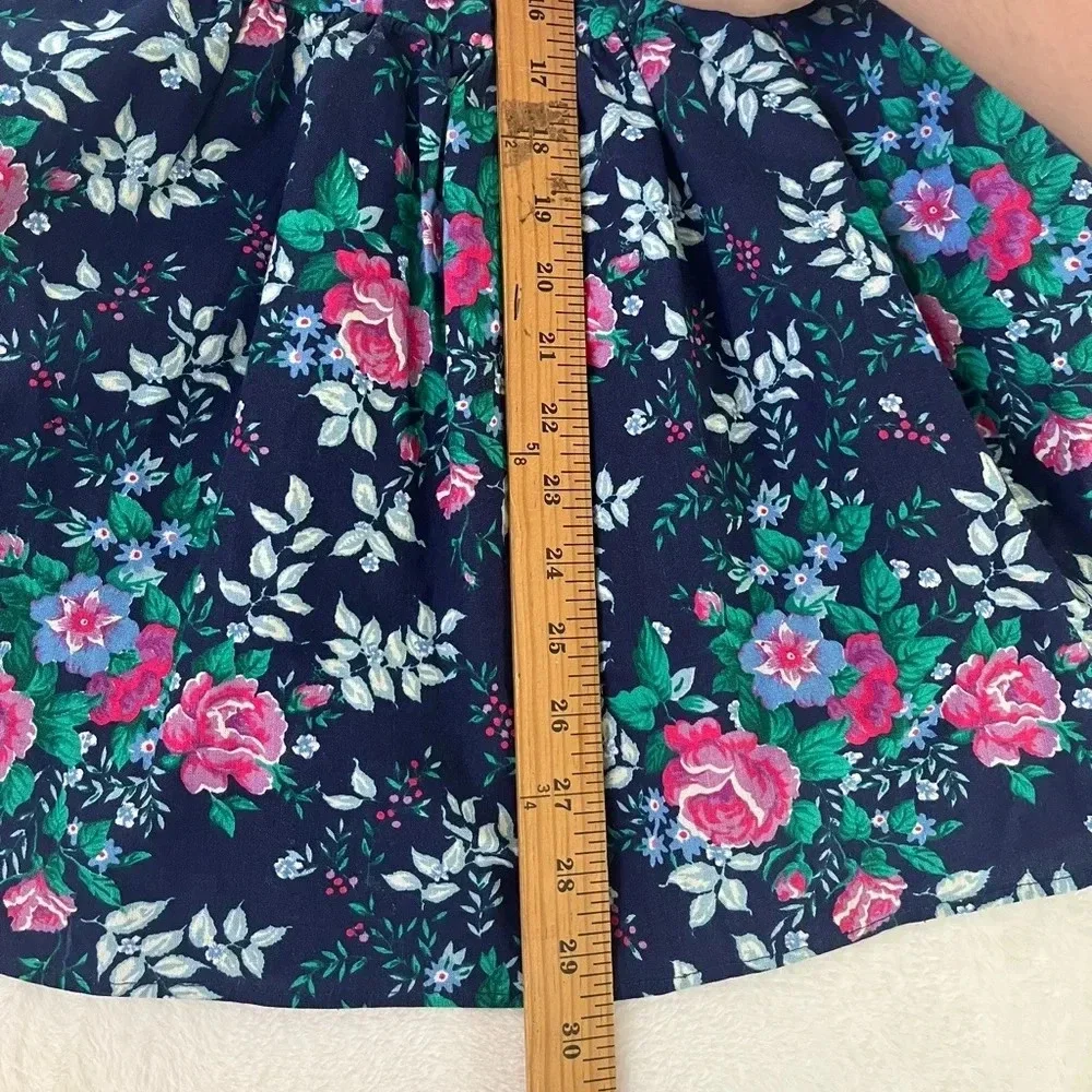 The Little Trotter Inc Sz 14 Girls 80s Boat Neck Floral Crinoline Party Dress